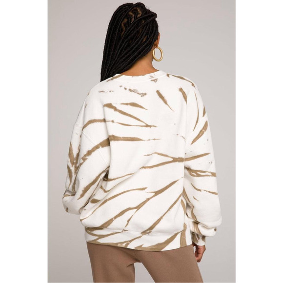 GOOD AMERICAN Boyfriend Sweatshirt Tie-Dye Pullover NWT - Picture 4 of 11